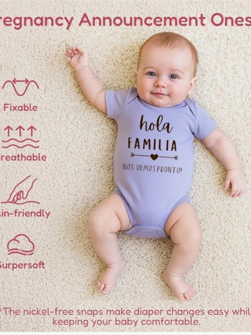 Pregnancy Announcement Onsie